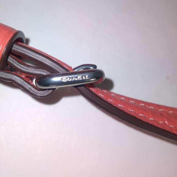 Coach Ellen Tangerine Color Pebble Leather Small Crossbody EUC - Picture 14 of 16